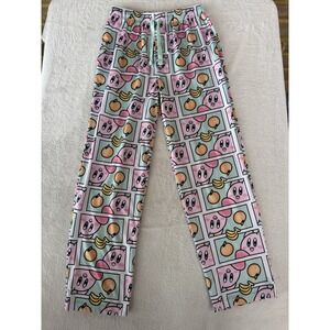 Nintendo Kirby Adult Small Sleep Pants Pajama Bottoms Elastic Waist W/Drawstring